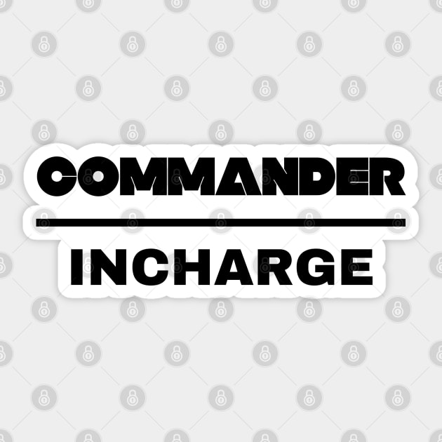 COMMANDER Sticker by Popular_and_Newest
